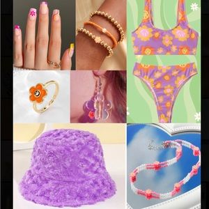 70’s Smiley & Flower Full Rave Outfit